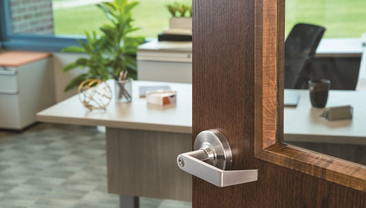 Door Hardware with Antimicrobial Finish