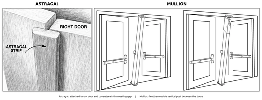 Astragal vs. Mullion: What is the difference?