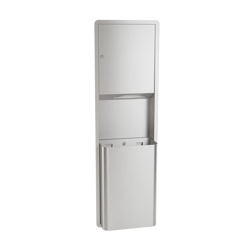 Recessed Framed Medium Capacity Towel Dispenser / 12 Gallon Waste Bradley 234-000000